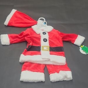 Koala Kids Santa Costume Set - Red and White Size 3-6 months NWT